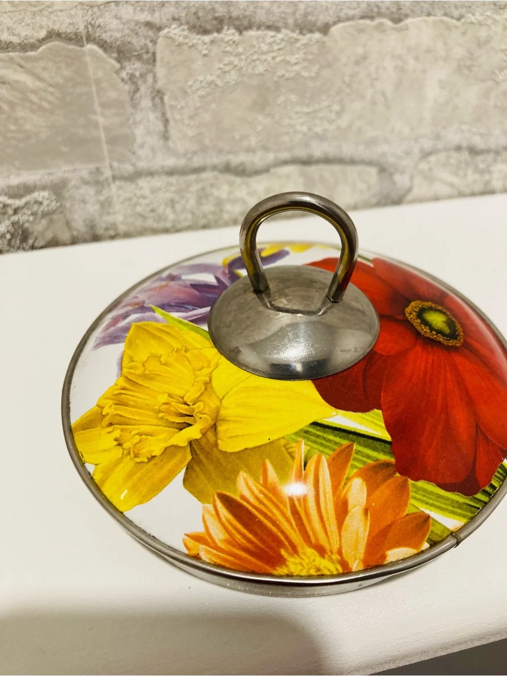 🌺PIONEER Woman Teapot 🌺White Ceramic Cookware Lid